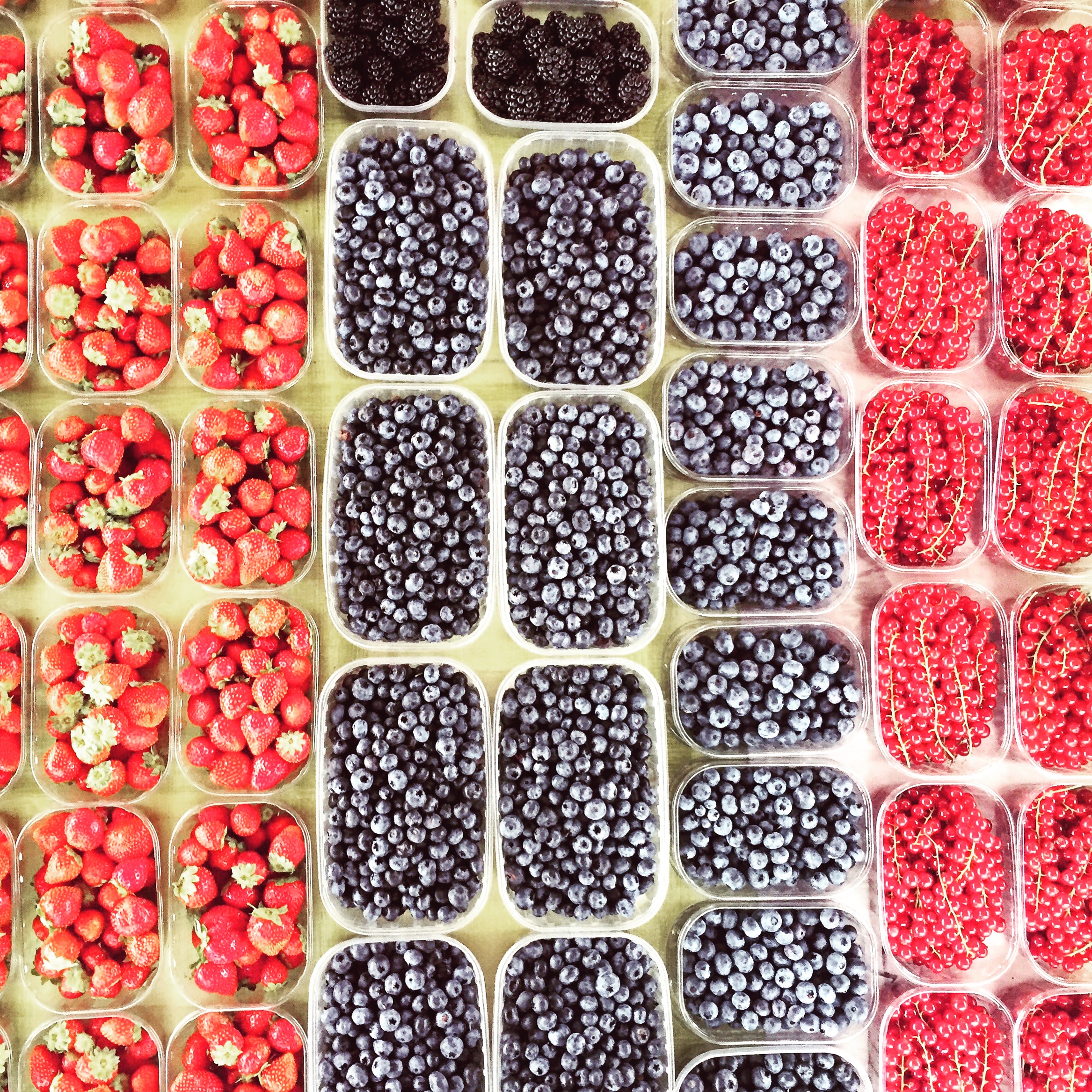 Ljubljana Food Market has tons of delicious vegan options. In the summer season these berries are my favorites!