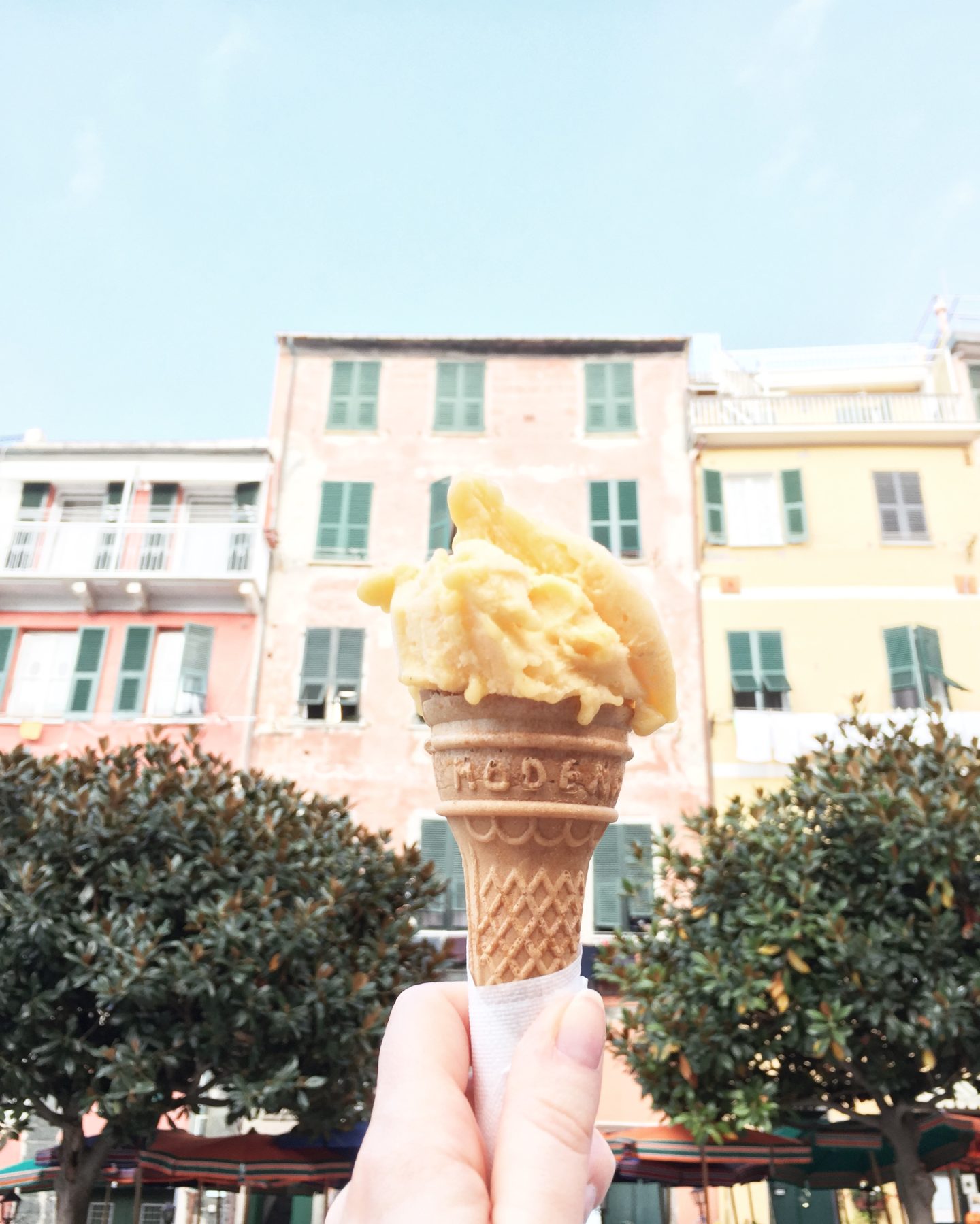 Vernazza, Cinque Terre, Italy. Grab an ice cream, gelato and enjoy