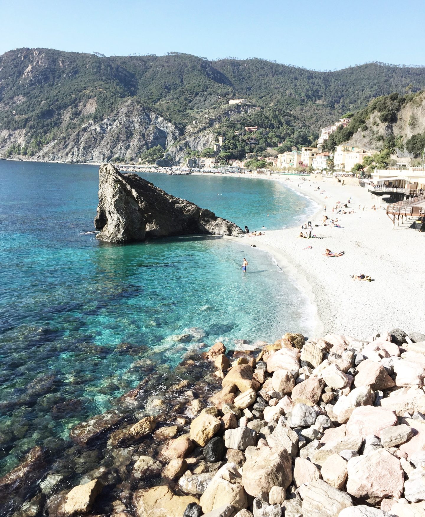 Monterosso al Mare, Cinque Terre, Italy. The flattest and biggest village.