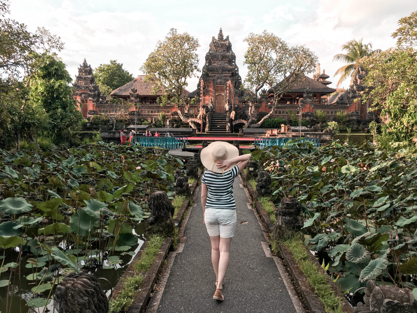 Pura Saraswati right next to Ubud market