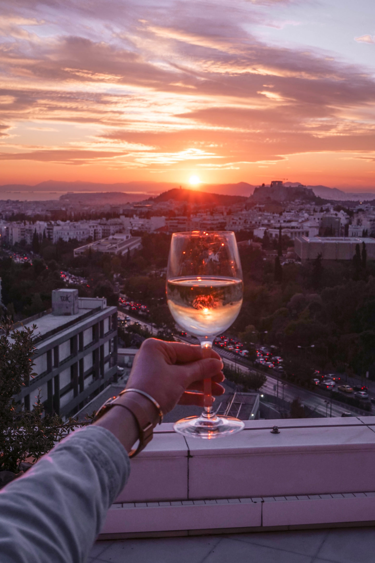 Go for the best sunset at Hilton, have a glass a wine and enjoy the view of the Acropolis.