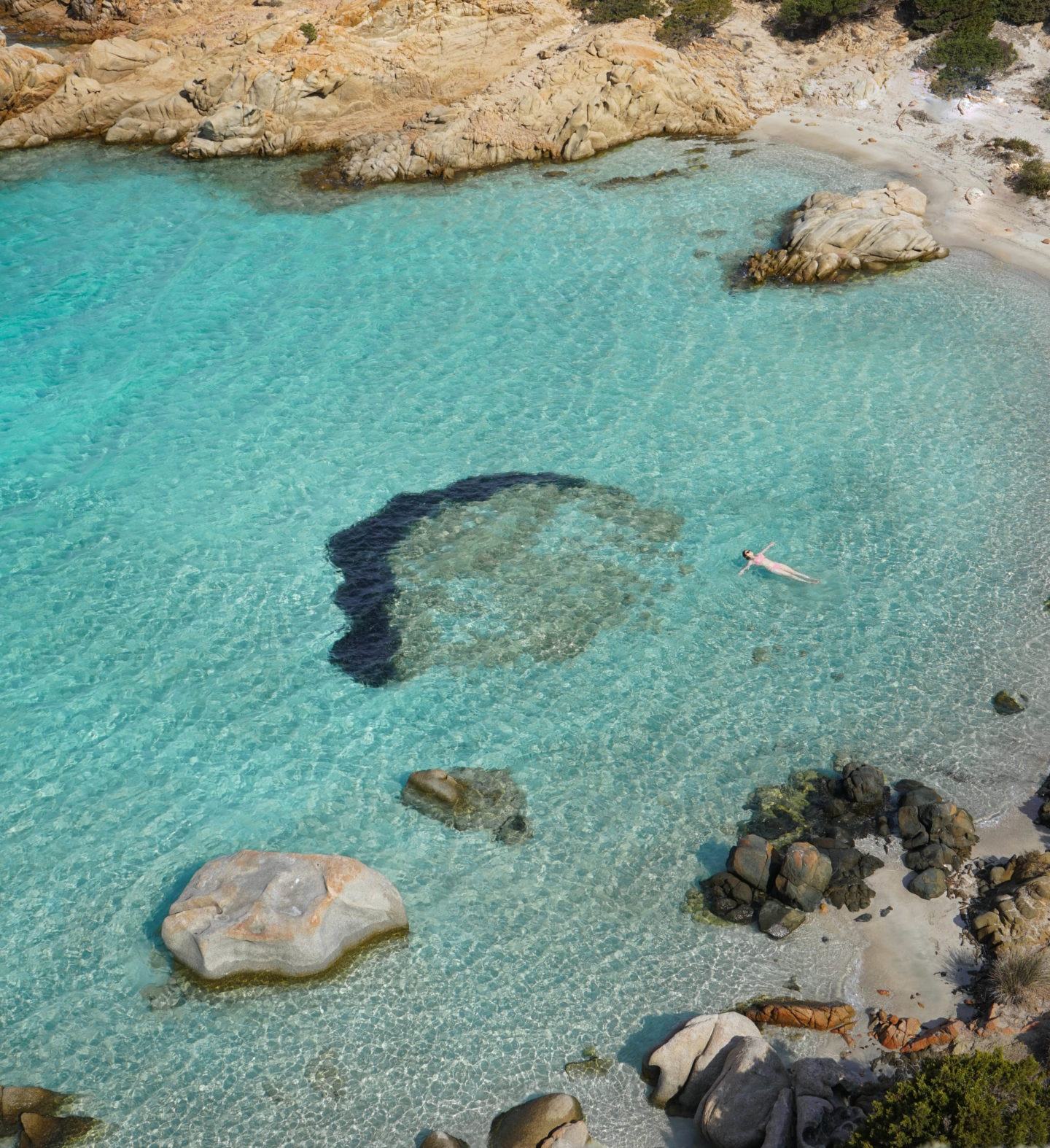 Caprera beach, La Maddalena, Sardinia, Italy - best beaches in Europe. 