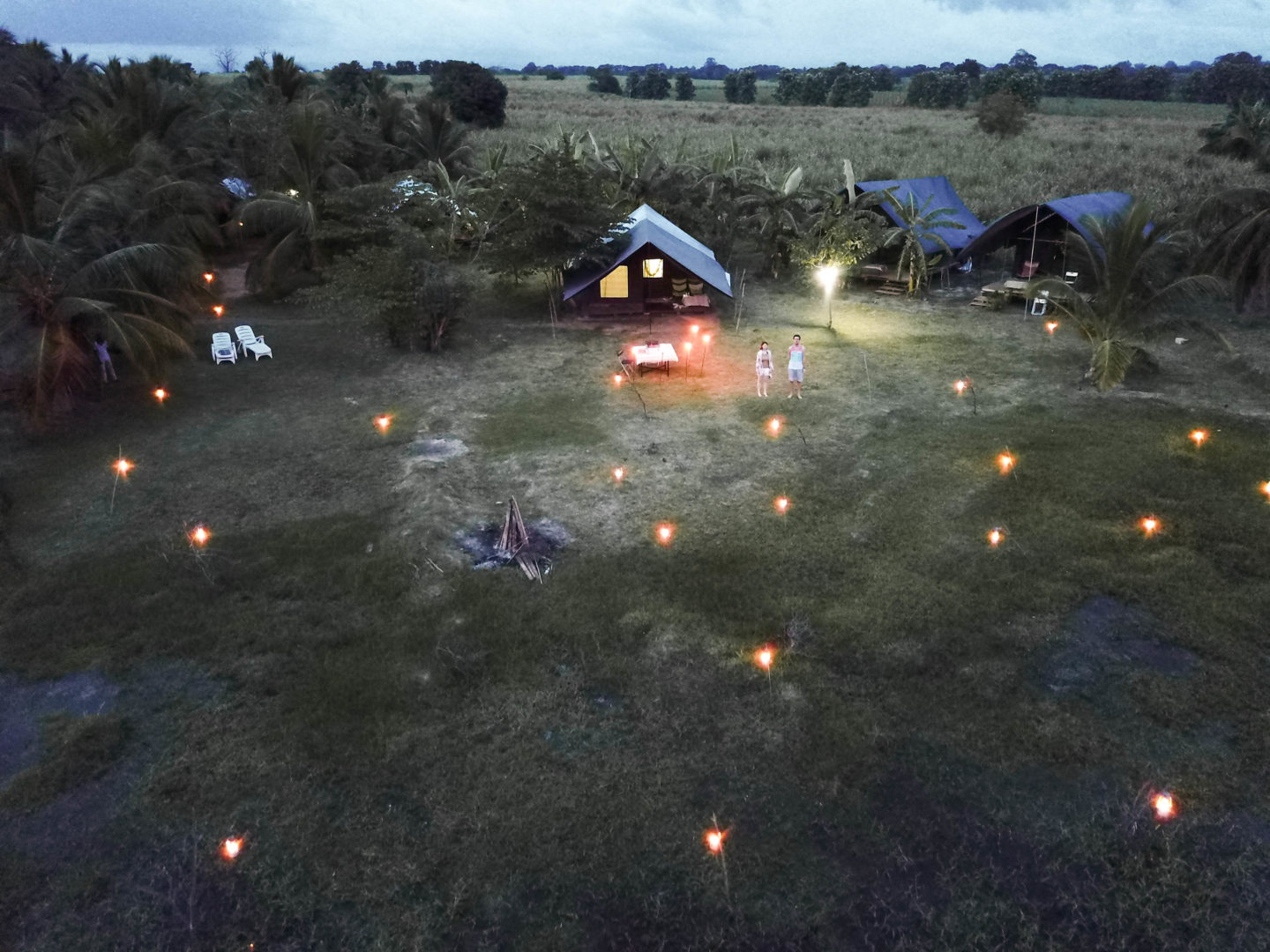 Safari Udawalawe stay at Master Campers from above