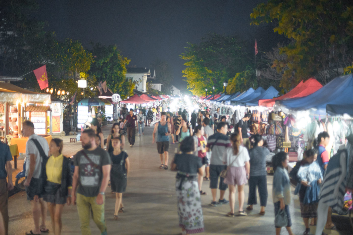 night market luang prabang laos