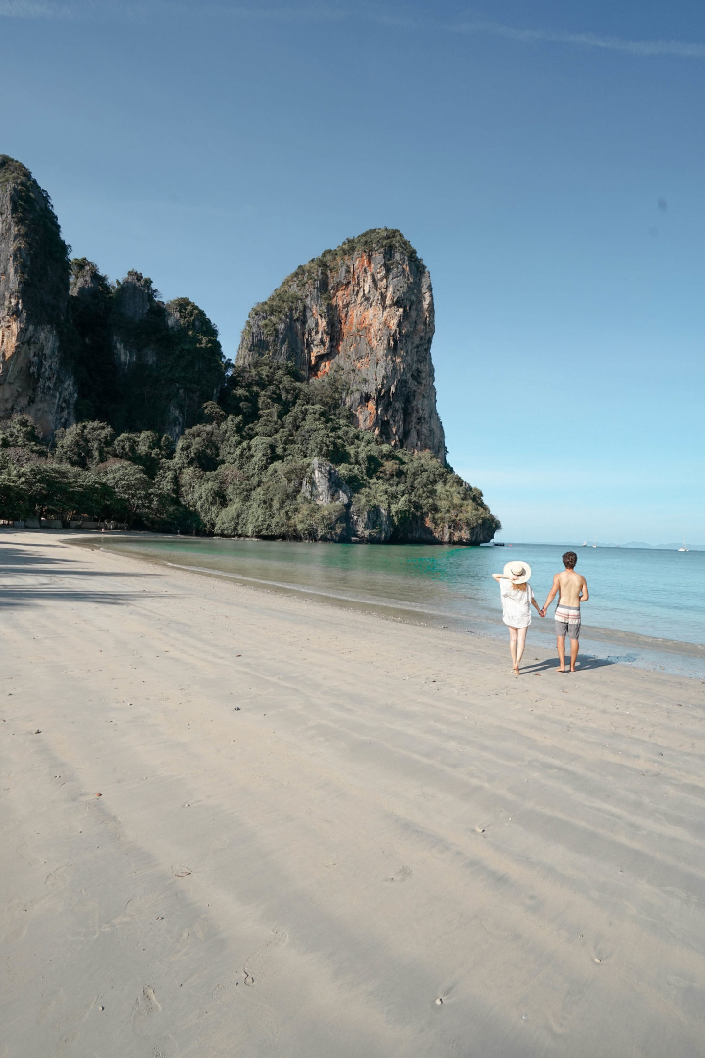 railay beach in krabi, thailand