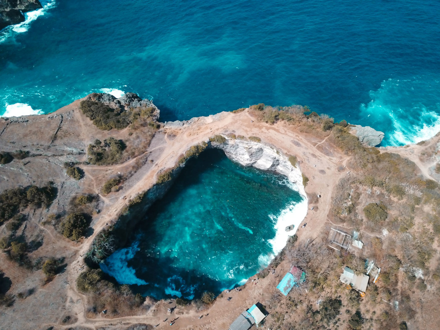 Nusa Penida: Escaping the Crowds - Broken Beach from above