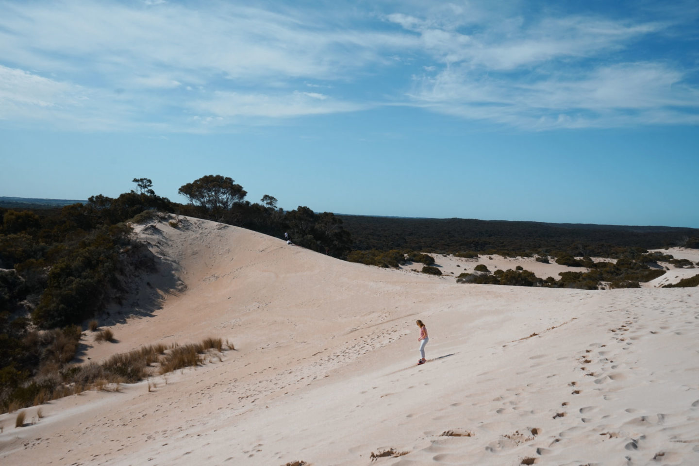 Plan your Australian Roadtrip - Kangaroo Island sandboarding